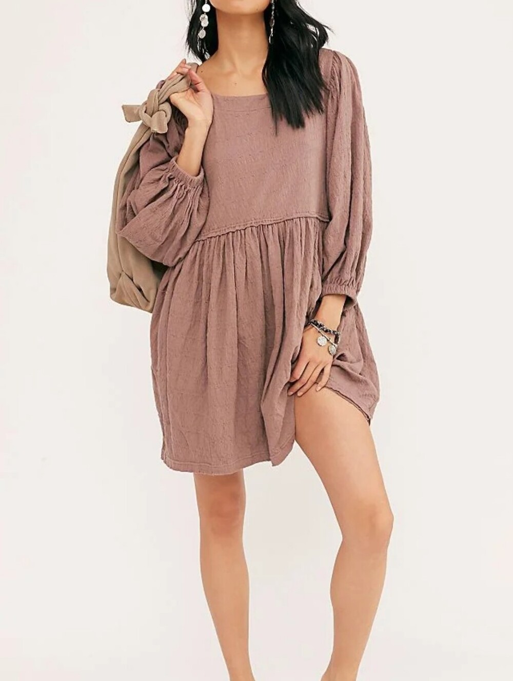 Free Peaply Get Obsessed Babydoll Dress Size Small
